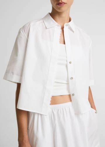 SCALLOP DETAIL SHIRT